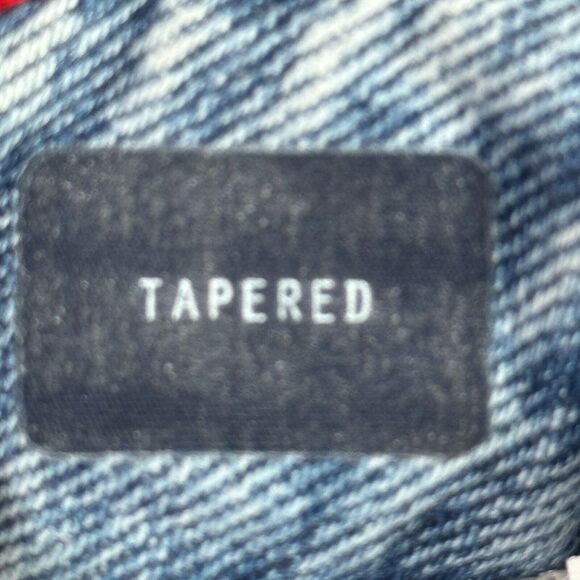 Tommy Hilfiger Girls Jeans Size 14 Light Wash Tapered Leg Frayed Hem High Rise - Picture 11 of 16